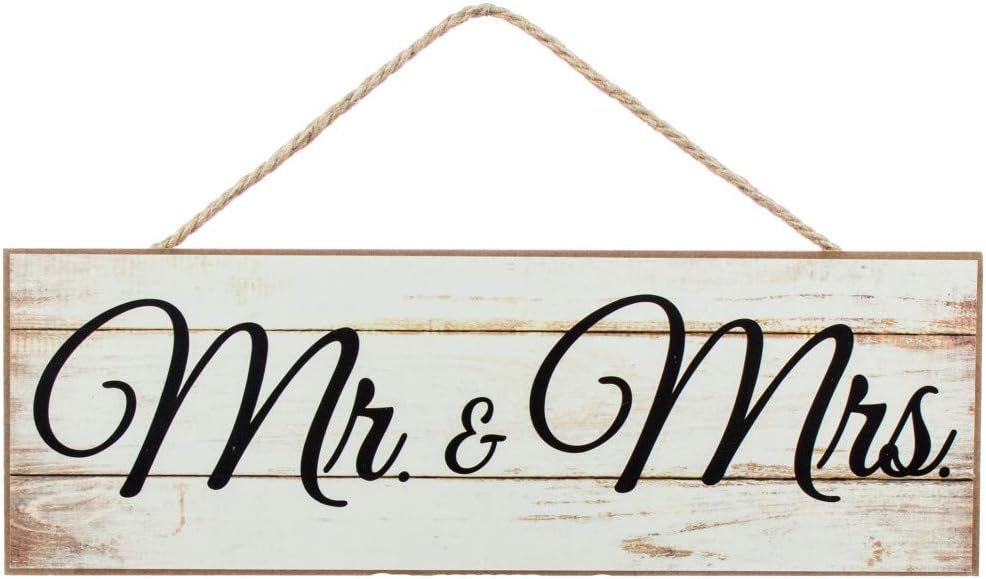 Mr Mrs Wooden Sign - 15 x 5 Wedding Decor