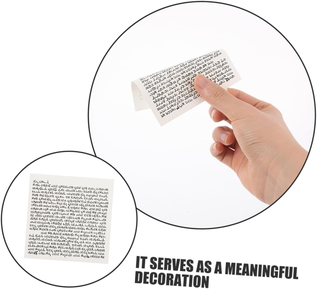 PRETYZOOM 100pcs Mezuzah Scroll Parchment for Door Decoration