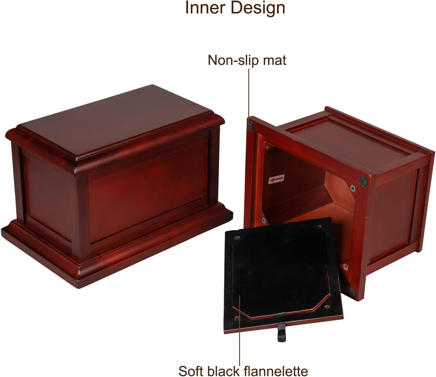 Cherry Solid Wood Urns for Cremation Ashes