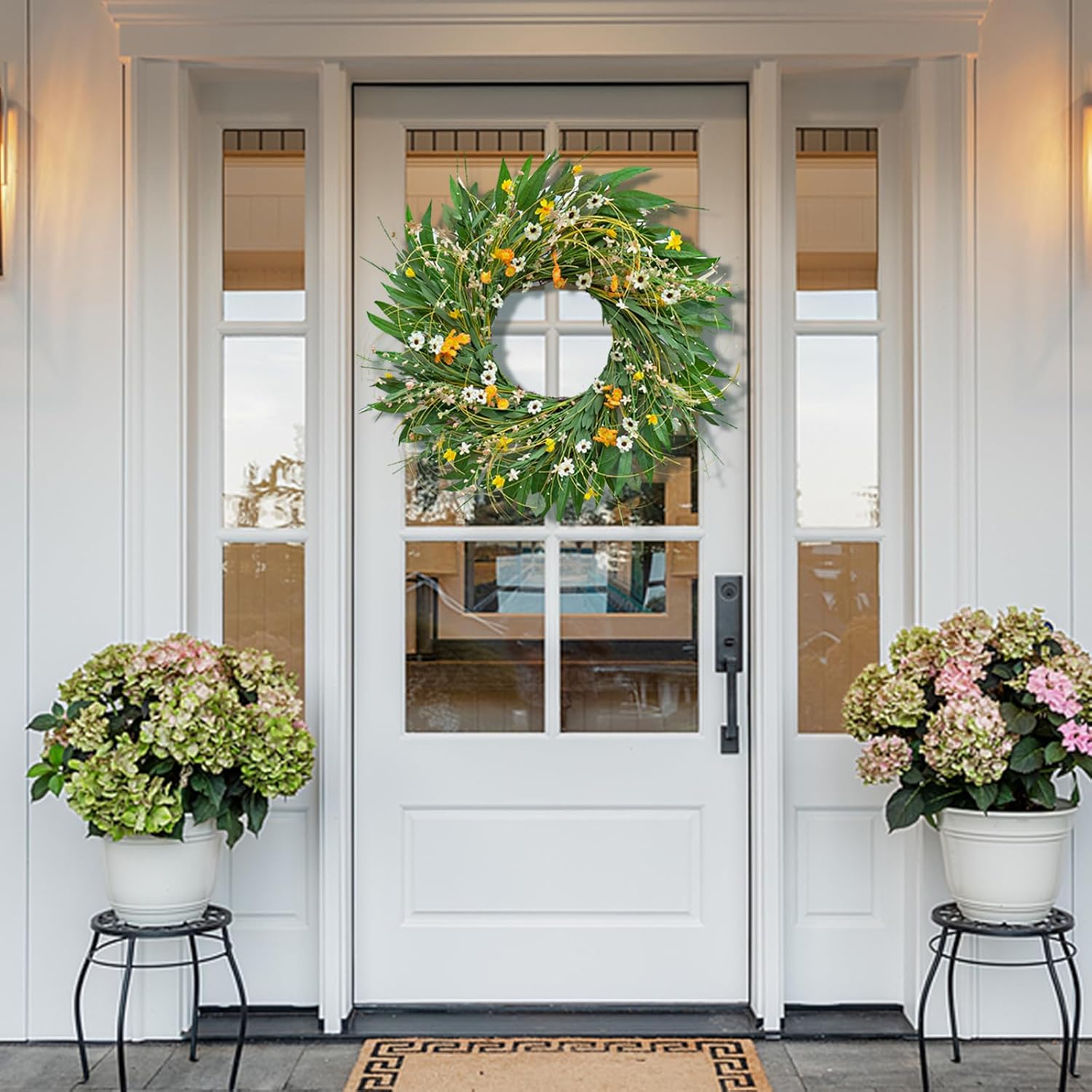 Soomeir Spring Green Wreath for Front Door