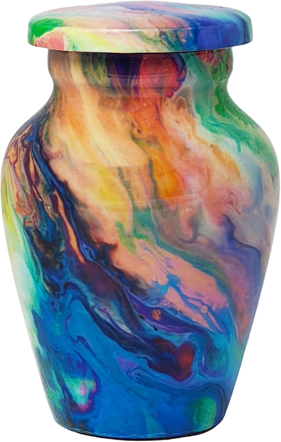 Ample Cremation Urns Handcrafted Memorial Urn with Secure Lid