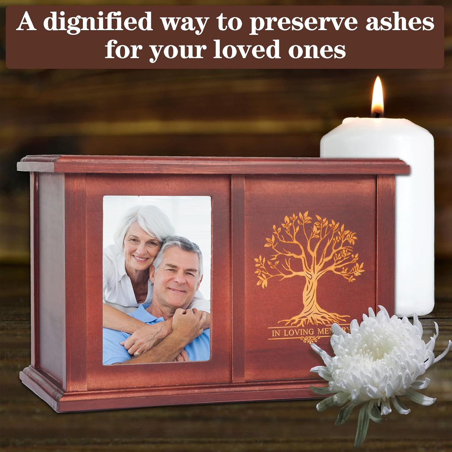 Extra Large Urns for Human Ashes - Tree of Life Pattern