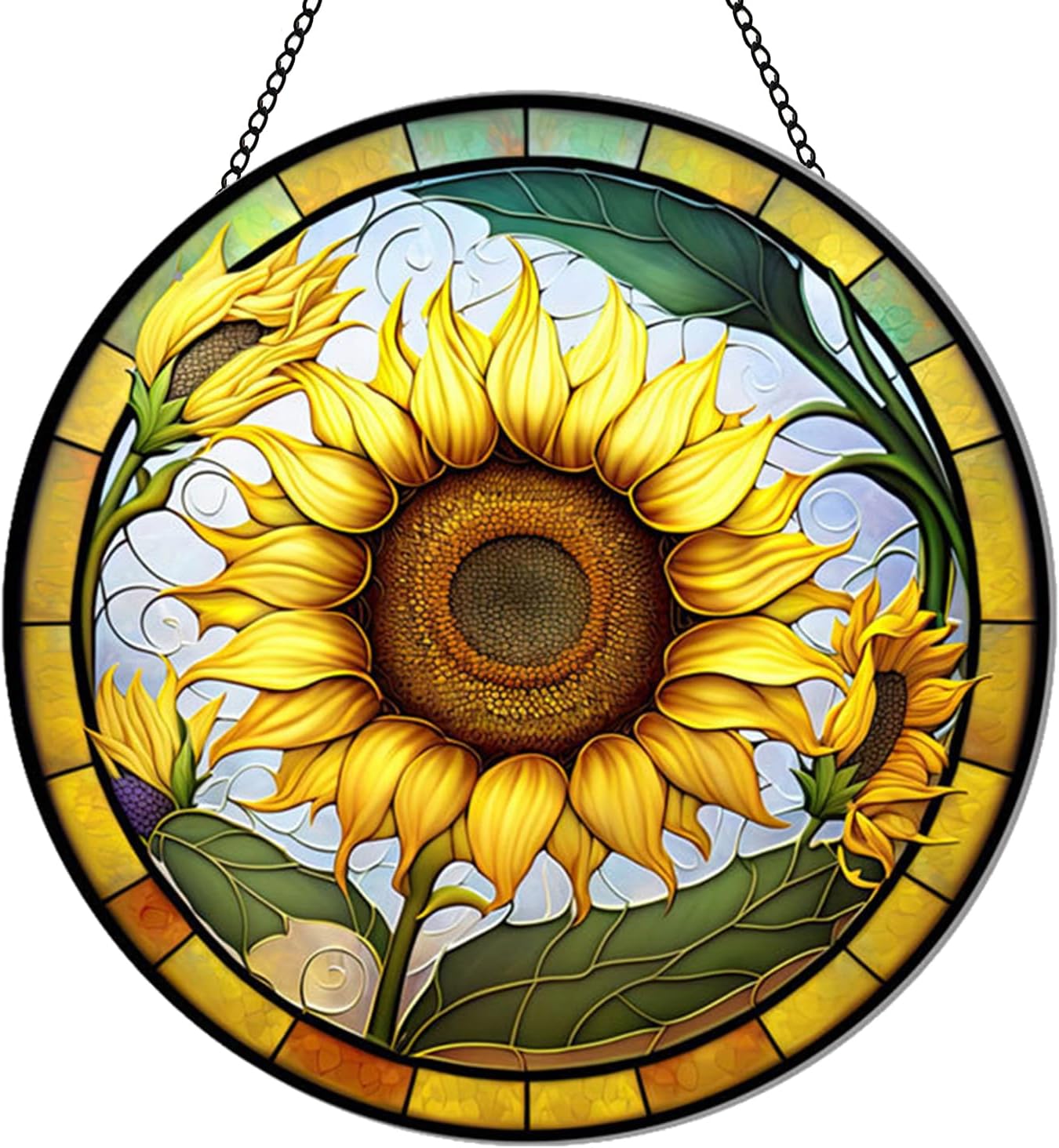 MATIHAY Sunflower Acrylic Window Hanging Wall Decor