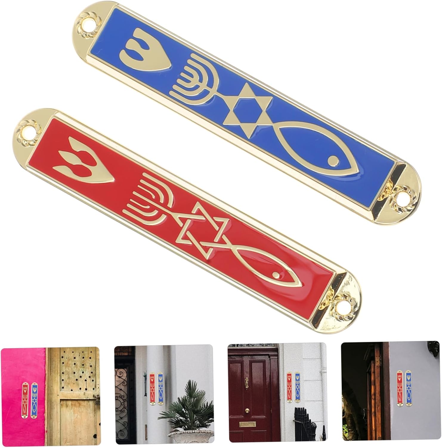 ABOOFAN Metal Mezuzah Decor Door Accent Home Decoration