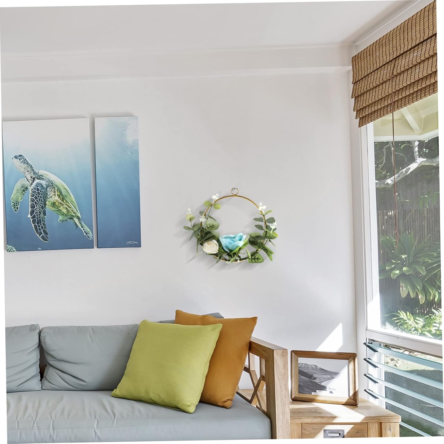 VINTORKY Artificial Front Door Wreath Hanger