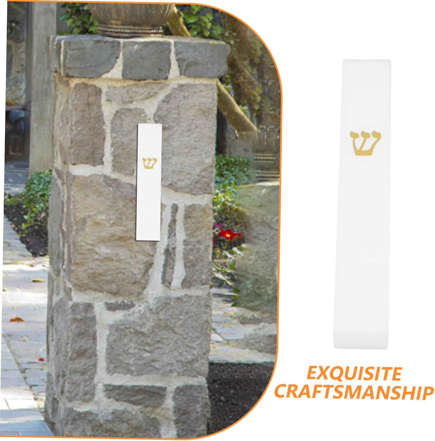ULTECHNOVO Jewish Mezuzah Resin Scroll Decor