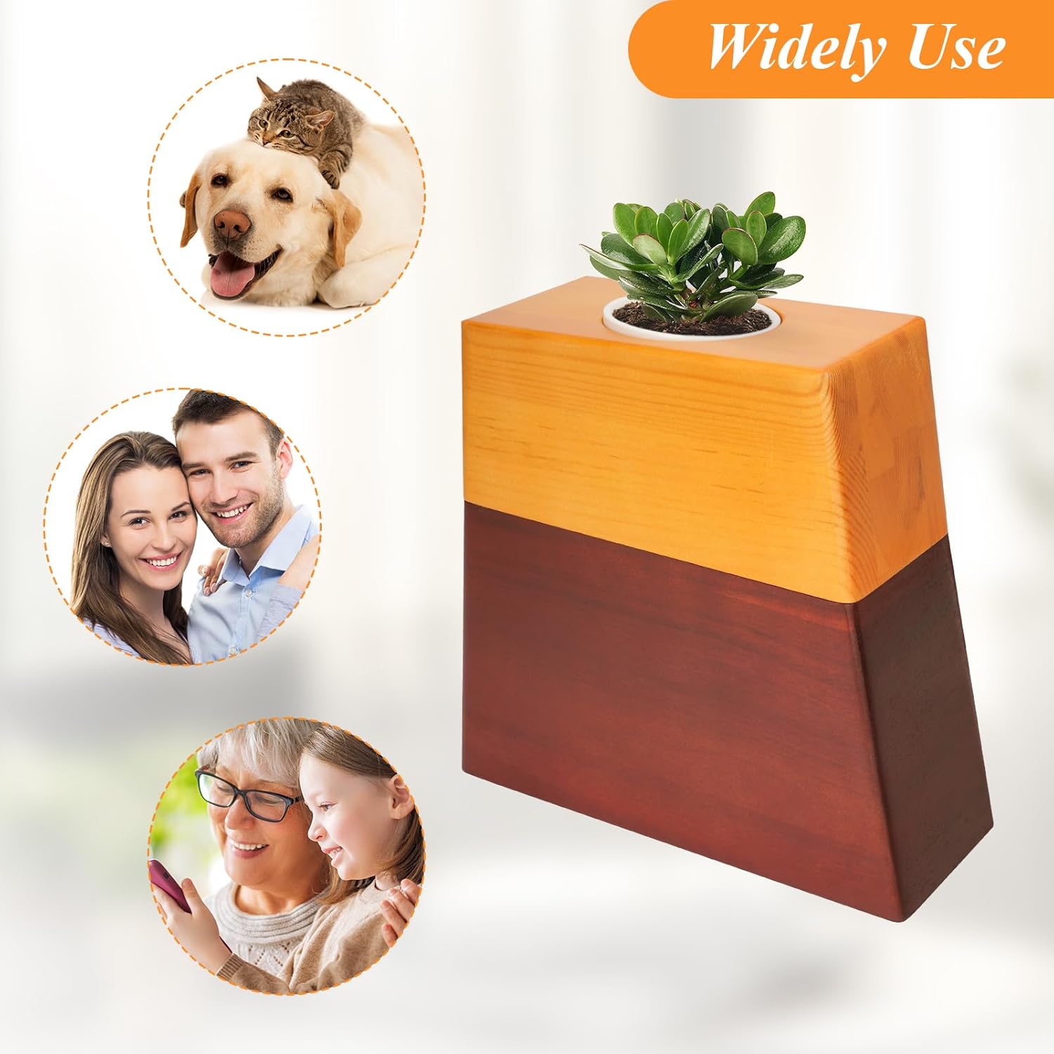 Elegant Wooden Urns for Cremation and Memorial