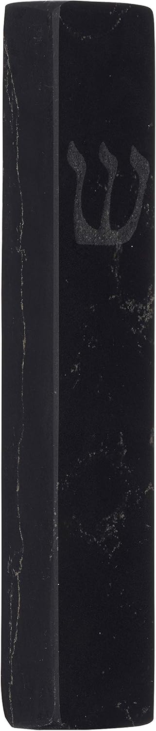 AS Mezuzot Quartz Mezuzah Case with Engraved Shin Design