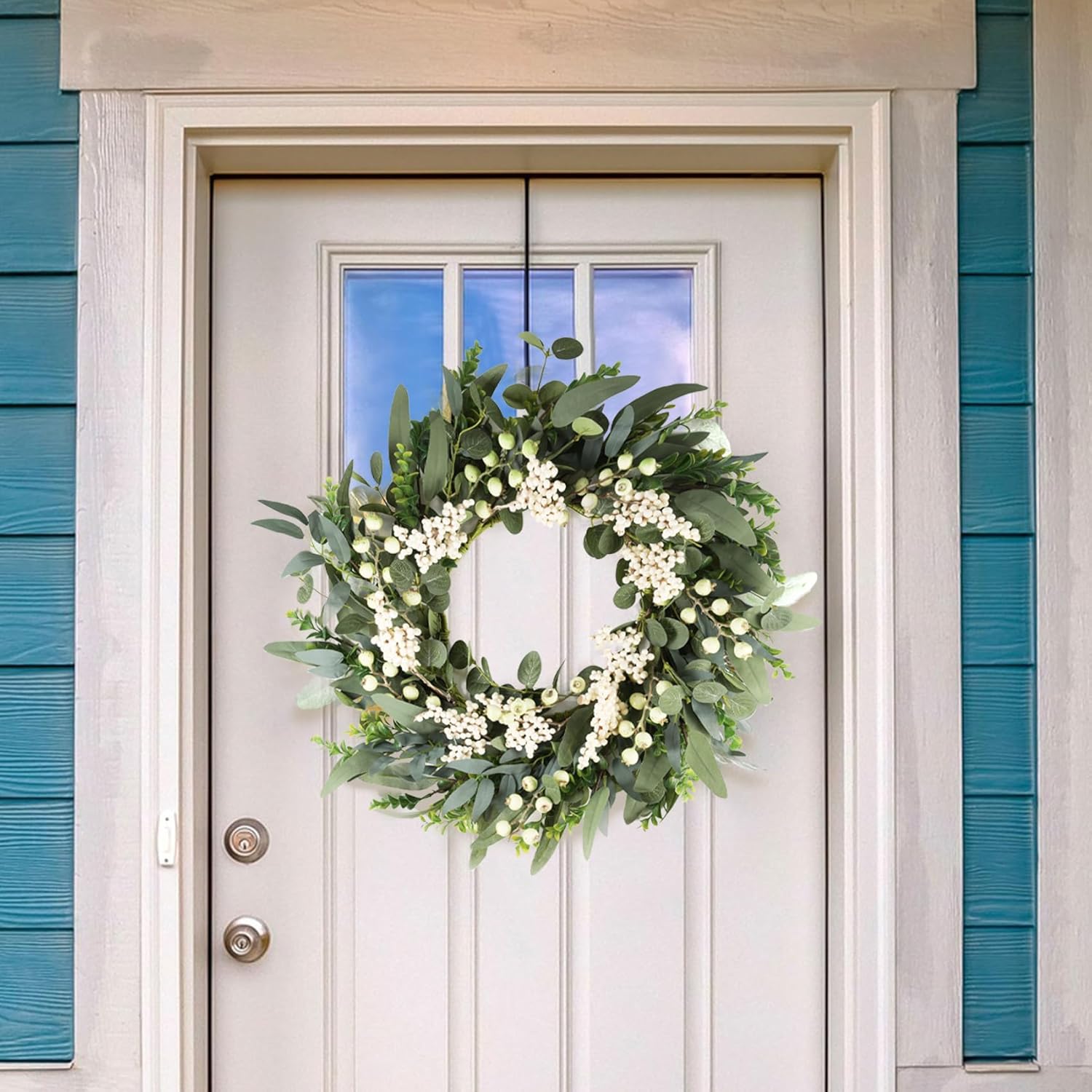 Eucalyptus Wreath for Front Door Spring Decor