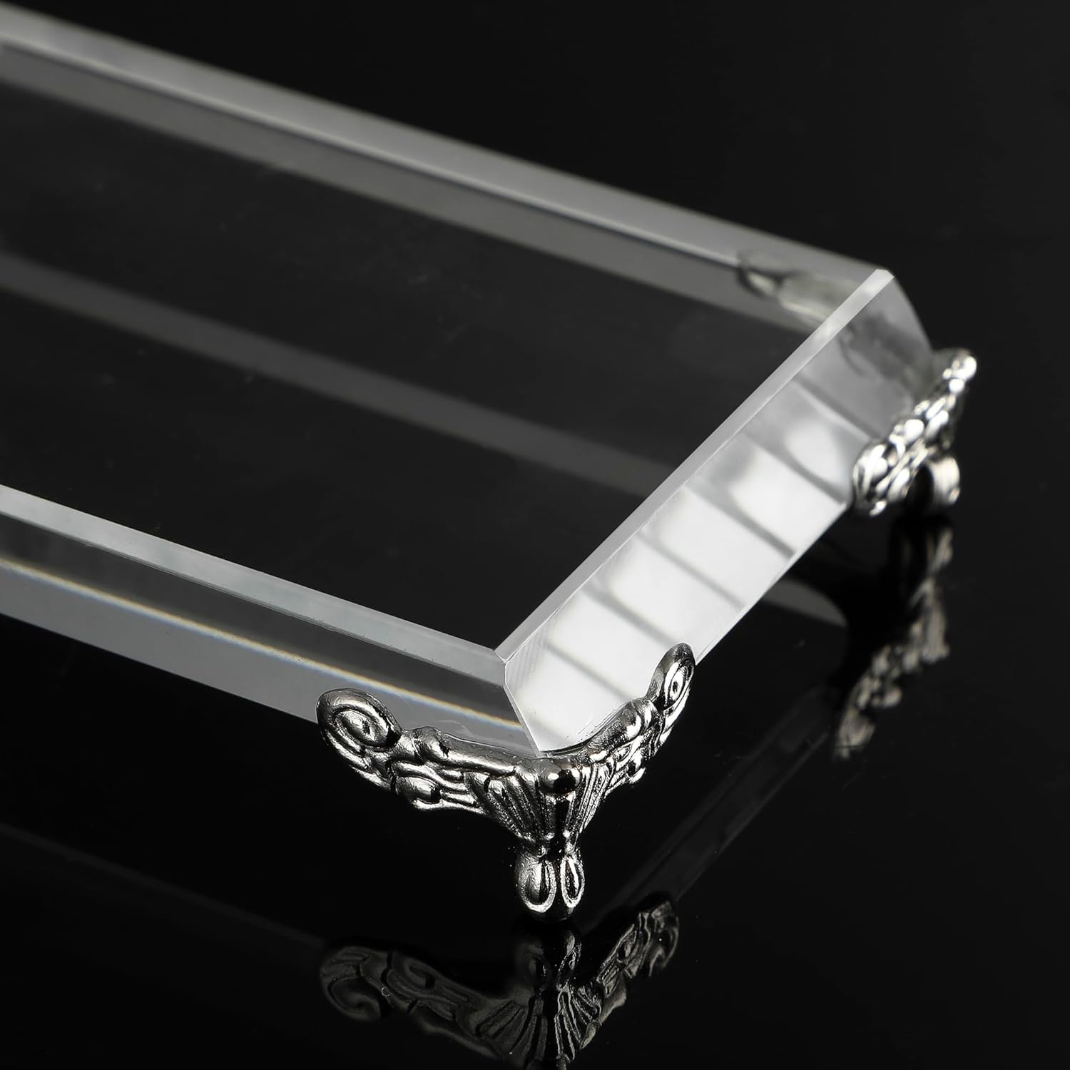 ZEERSHEE 4 Pack Crystal Display Bases for Jewelry and Collectibles