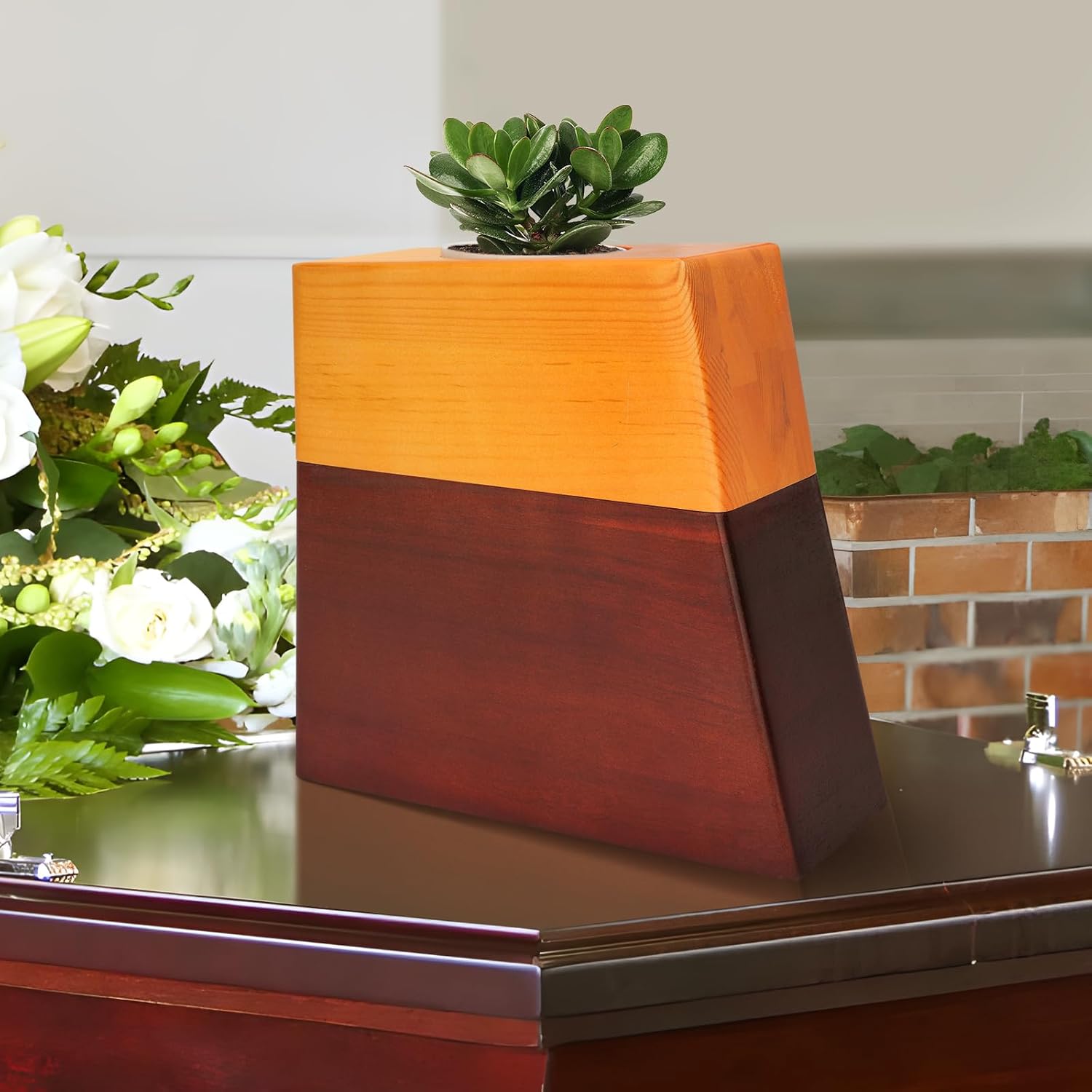 Elegant Wooden Urns for Cremation and Memorial