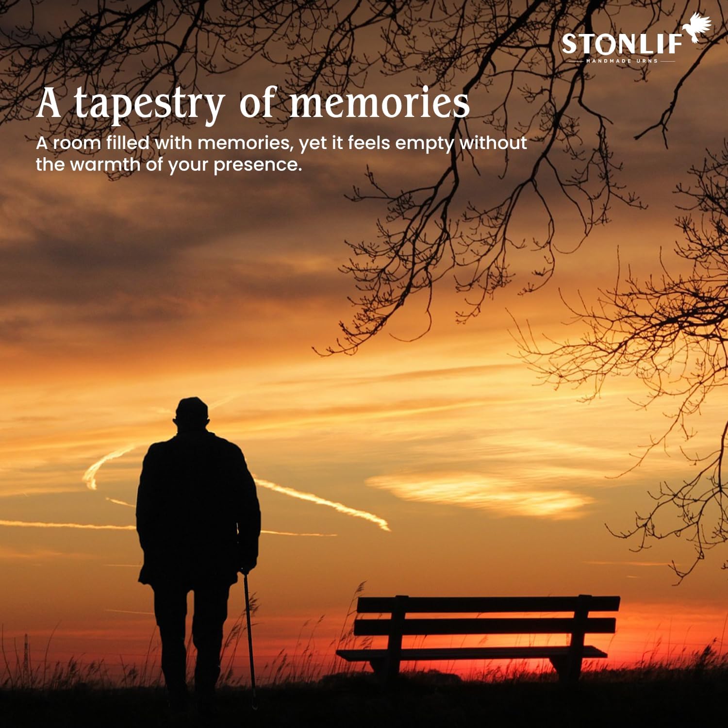 STONLIF Decorative Fishing Urn for Ashes - 200 lbs Blue Urn