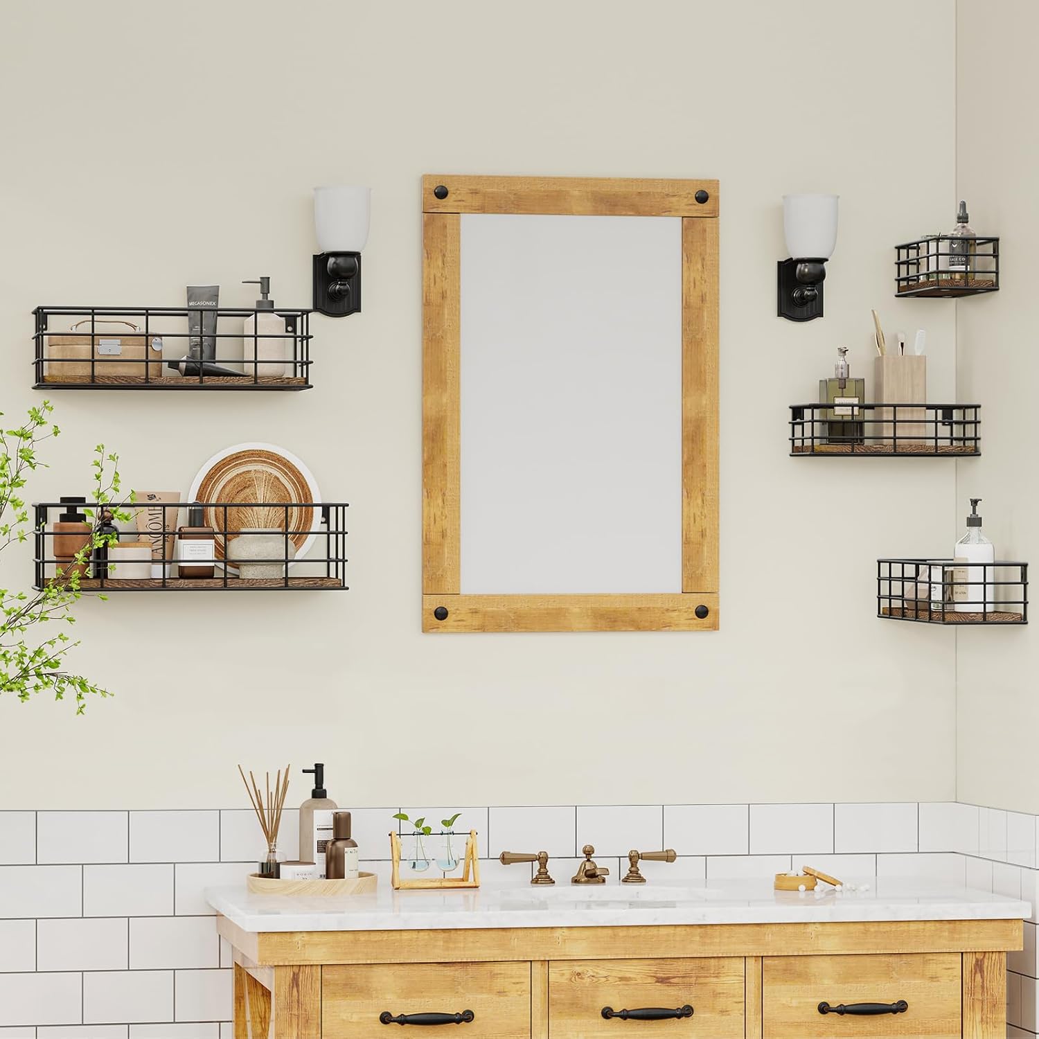 Fixwal Floating Shelves Set for Wall Storage