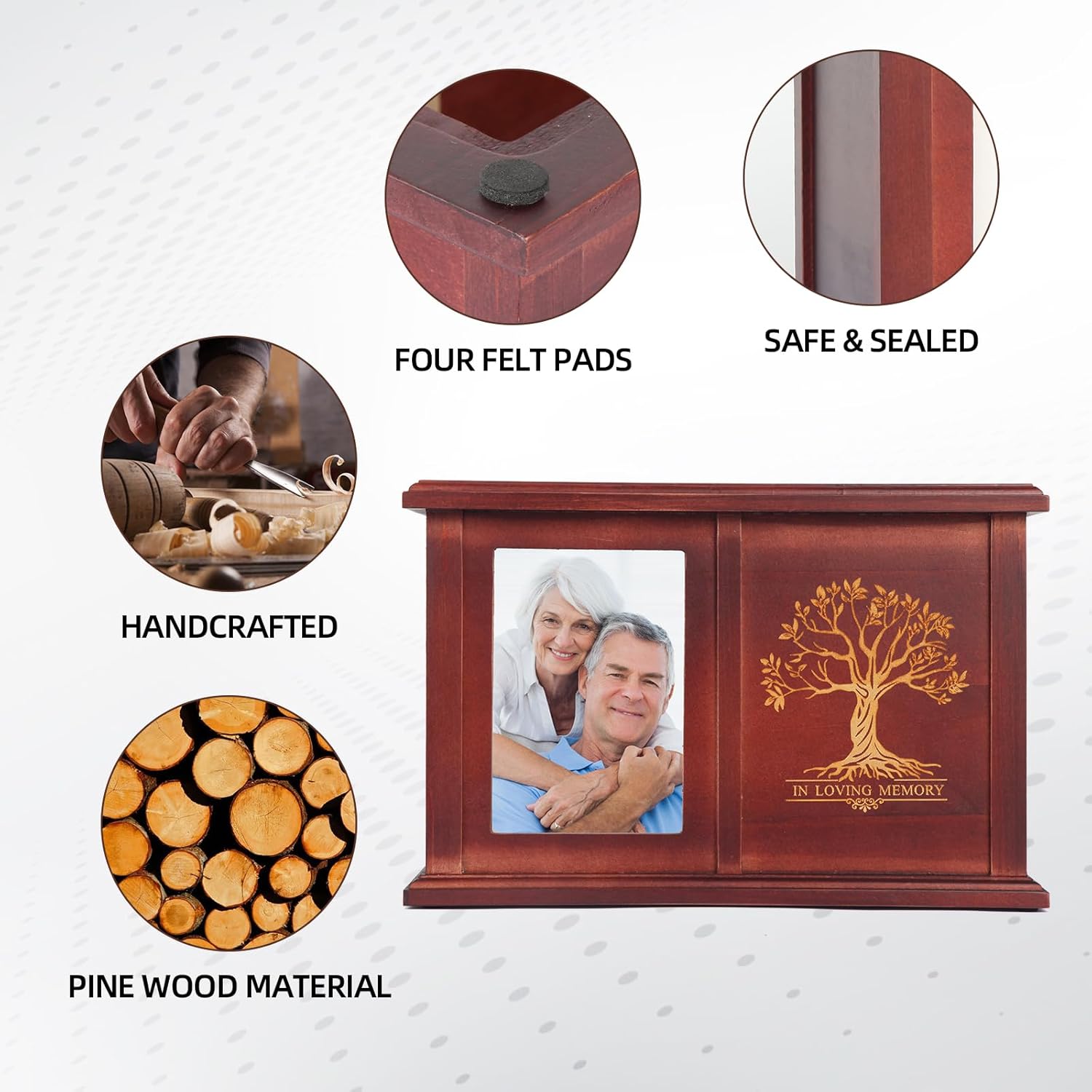 Extra Large Urns for Human Ashes - Tree of Life Pattern