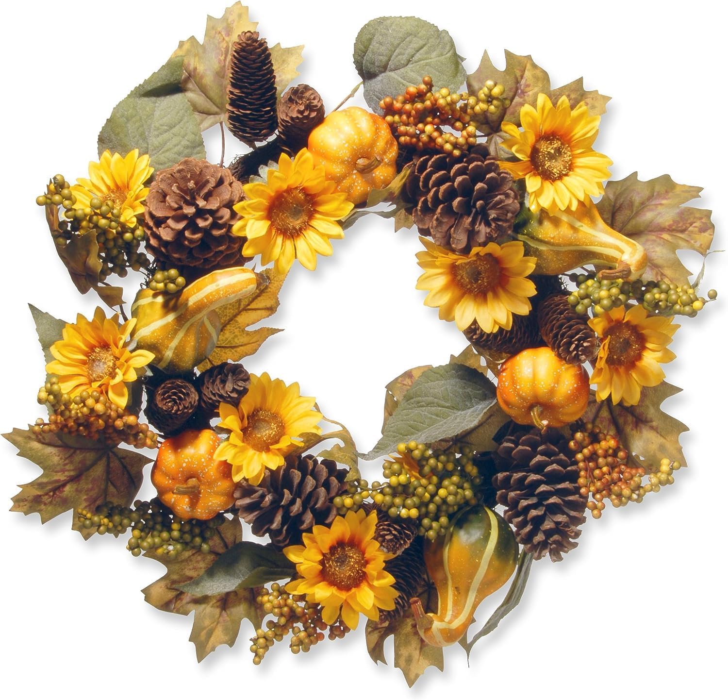 National Tree Company Artificial Autumn Wreath 22 in