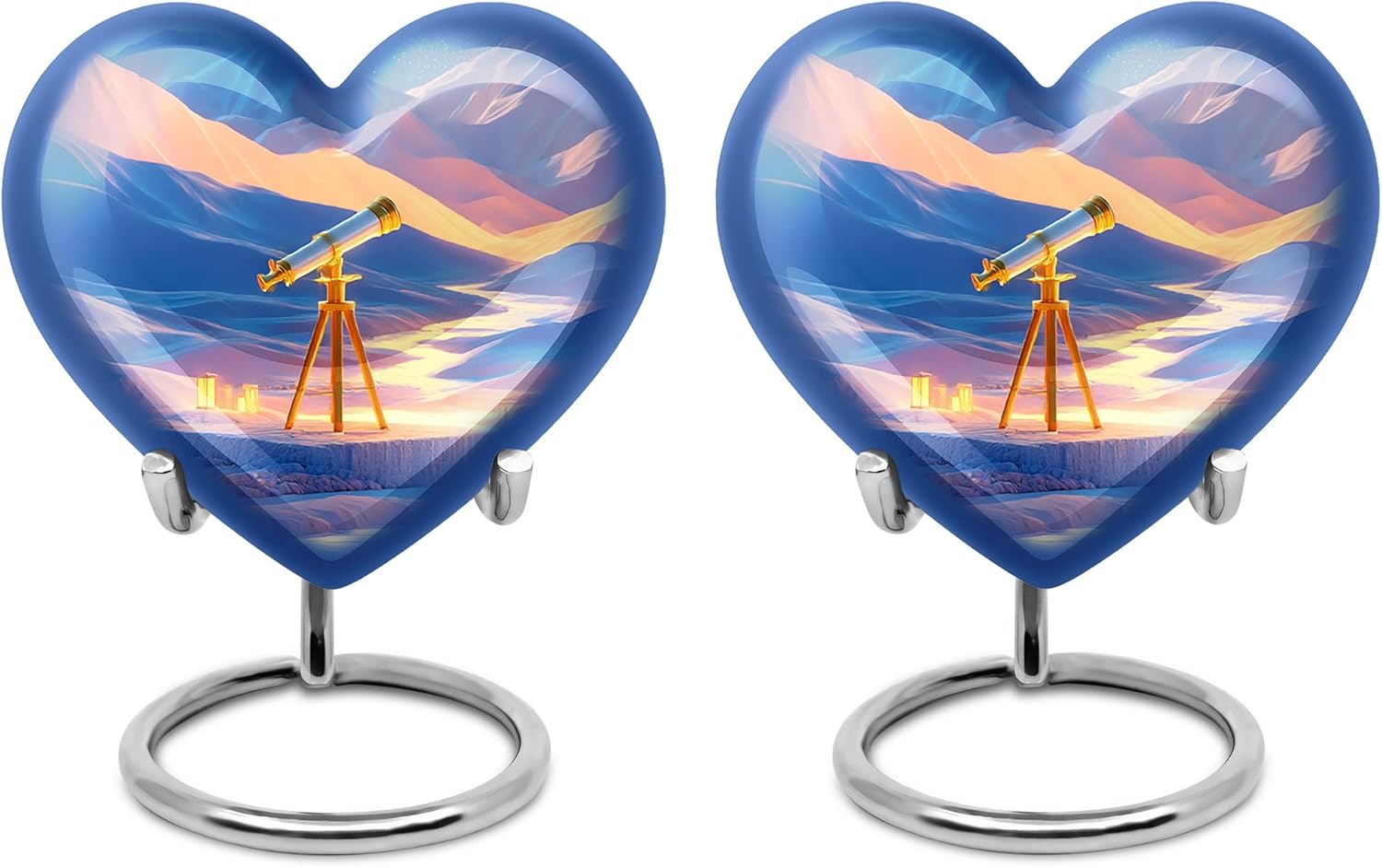 Decorative 3 Inch Urn Set for Cremation Ashes