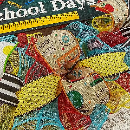 Teacher Present School Days Wreath Decor