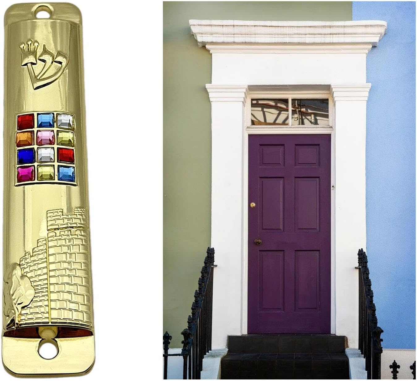2x Mezuzah Door Decoration Home Dcor Gift