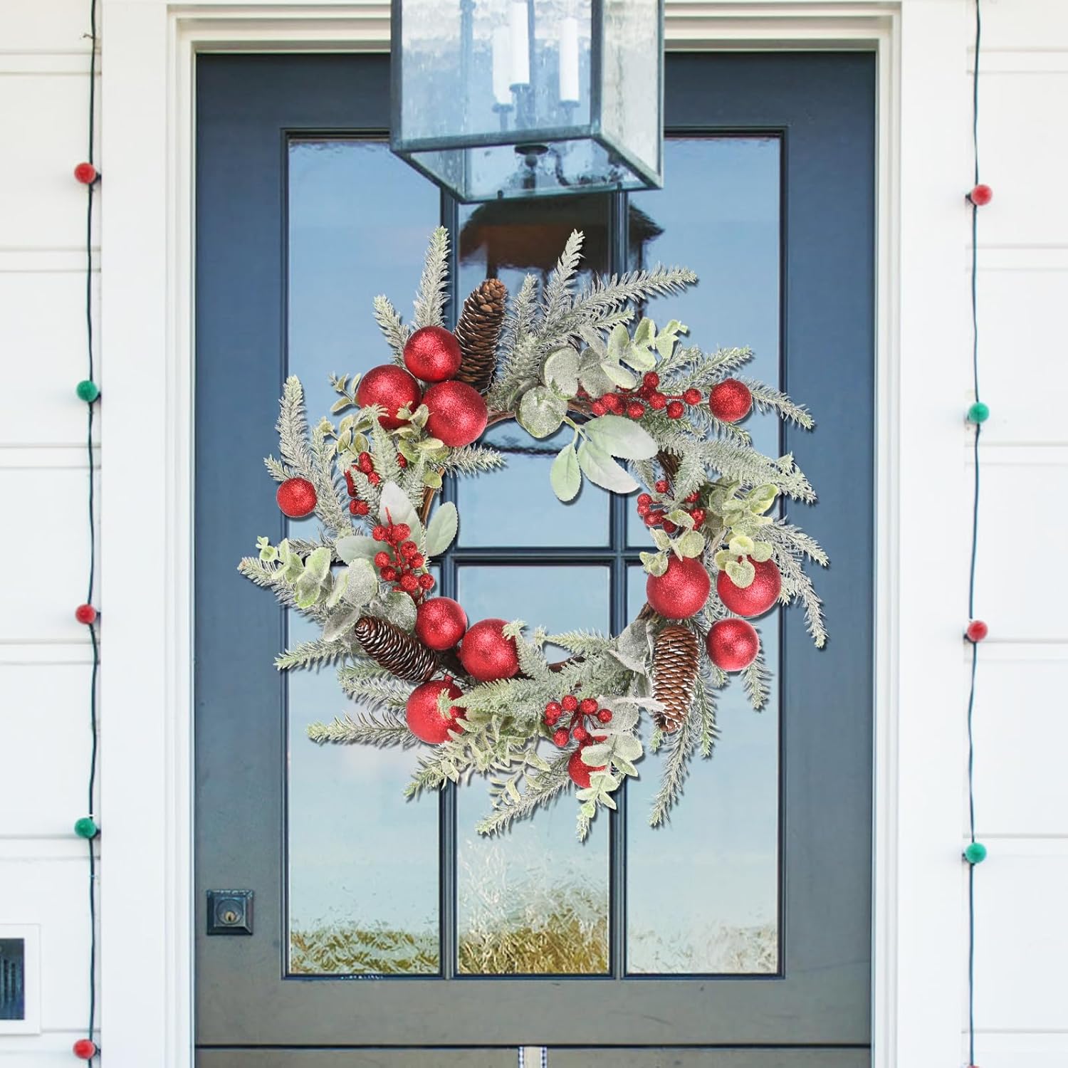 Super Holiday 20 Inch Red Christmas Wreath