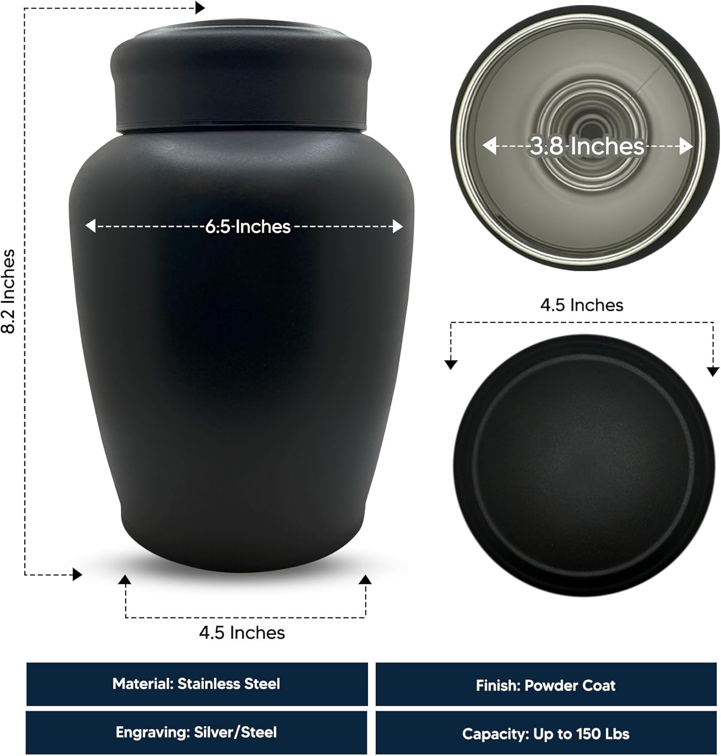 Personalized Gaming Cremation Urn with Name and Funny Design