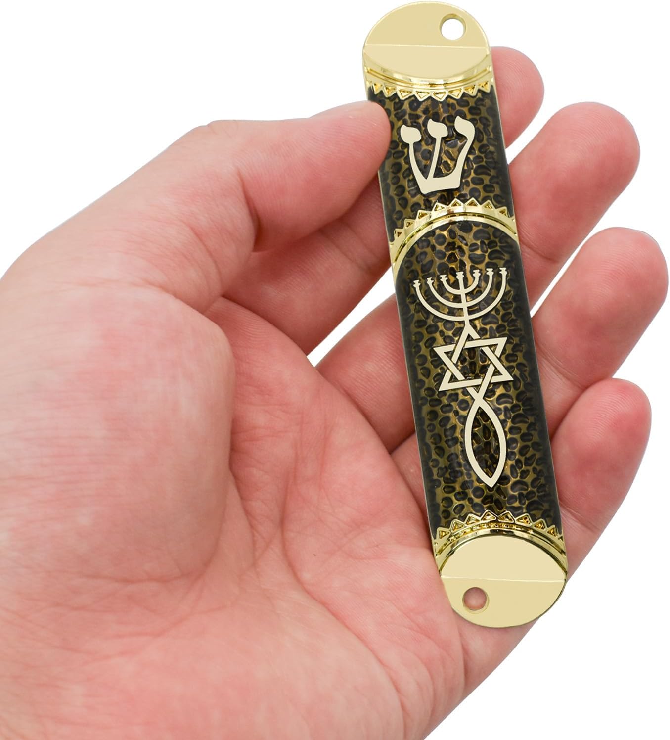 MrMrKura Mezuzah Scroll Door Ornament Black