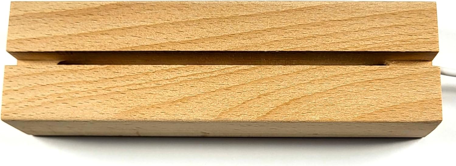 59 Inch Wooden Rectangle LED Display Base with USB Switch