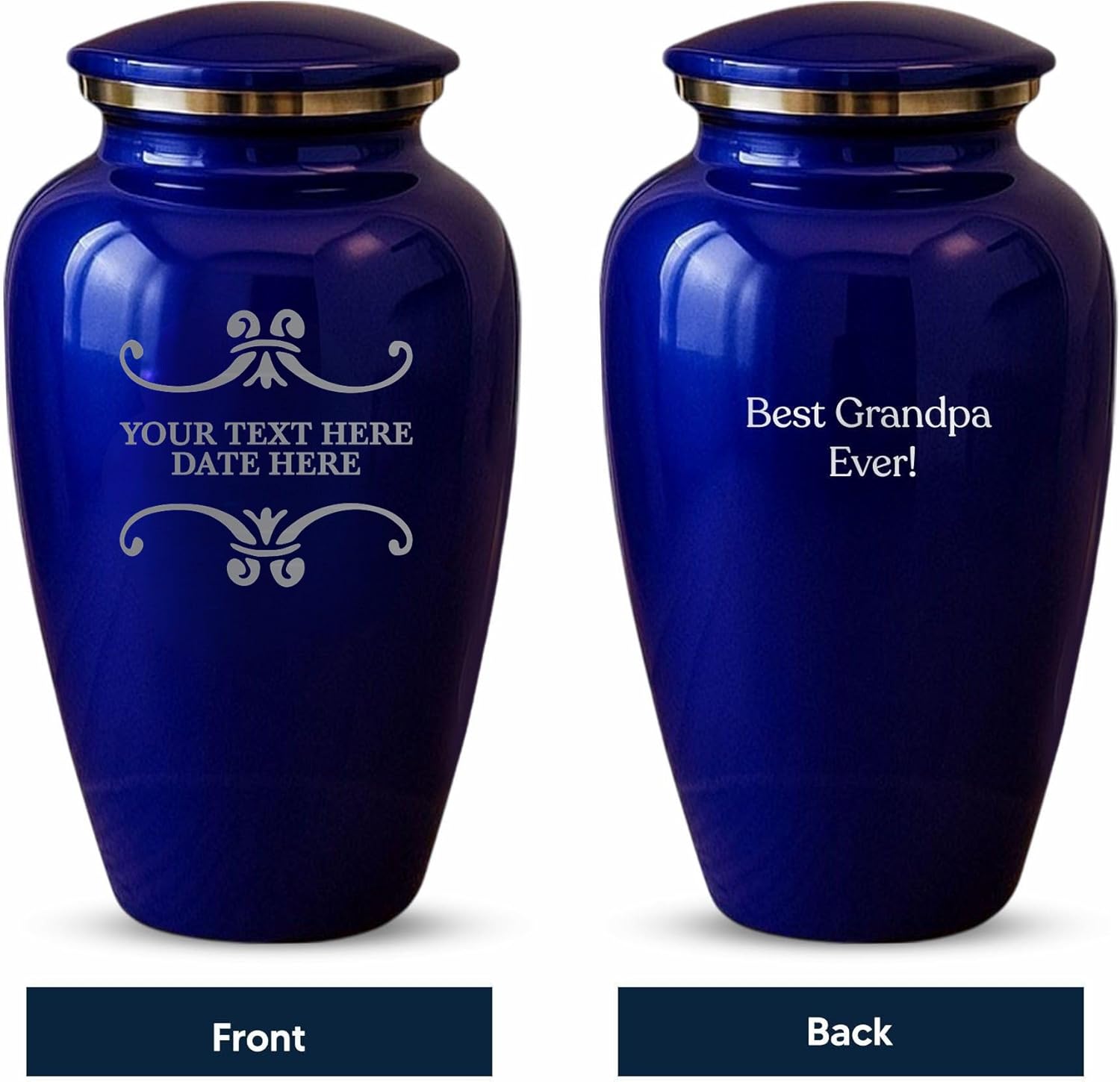 Custom Cremation Urn - Purple Splendore Series