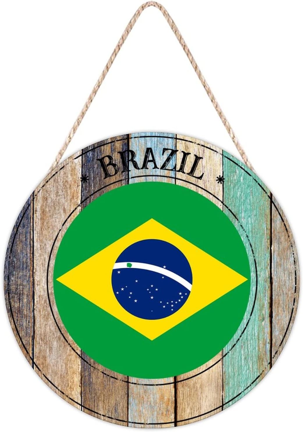 Farmhouse Front Door Hanger 12x12 Inch Wood Sign