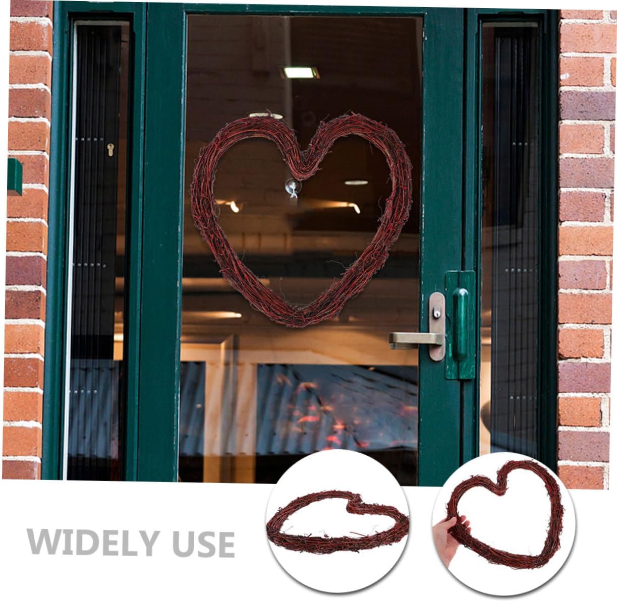 Bohemian Style Heart Shaped Rattan Wreath Frame