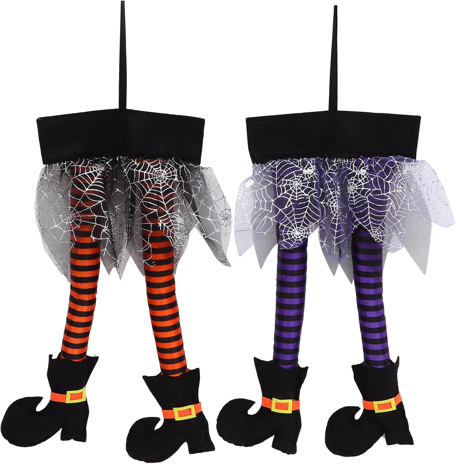 DOITOOL Halloween Witch Legs 2Pcs Plush Decoration