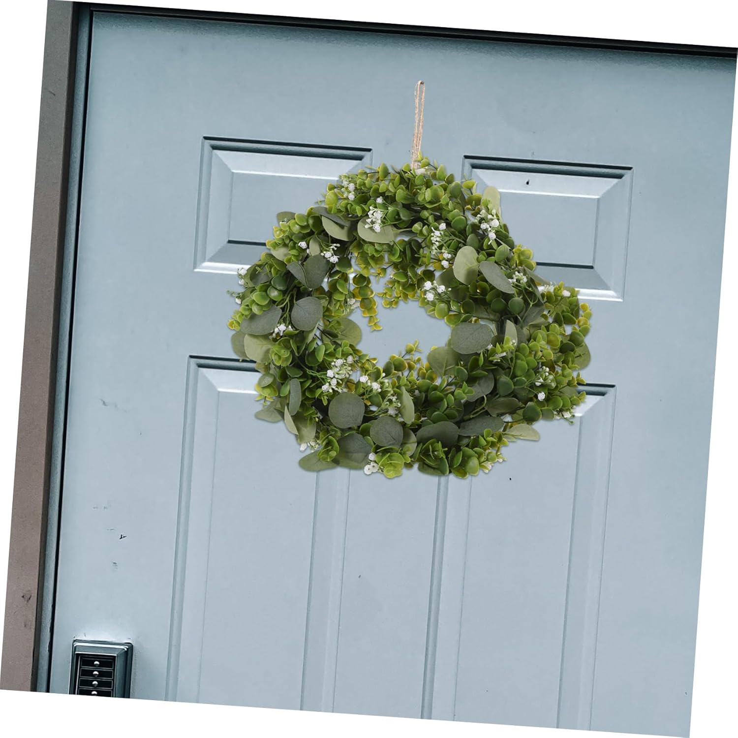 Front Door Wreath Hanger Artificial Spring Garland Decor