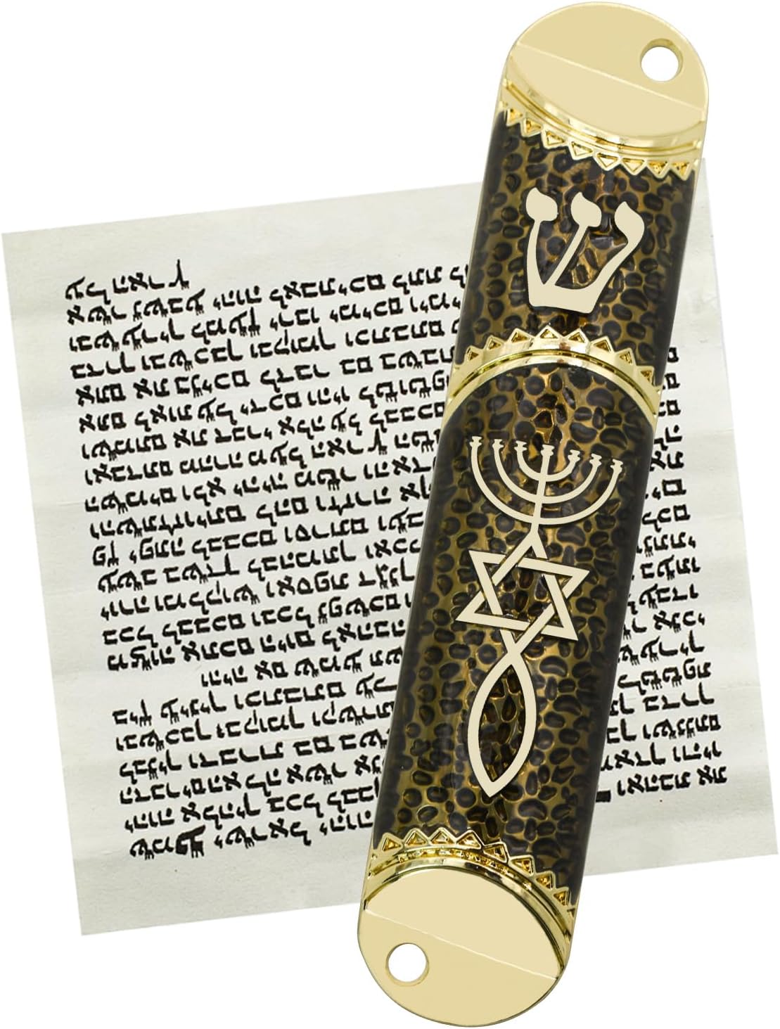 MrMrKura Mezuzah Scroll Door Ornament Black
