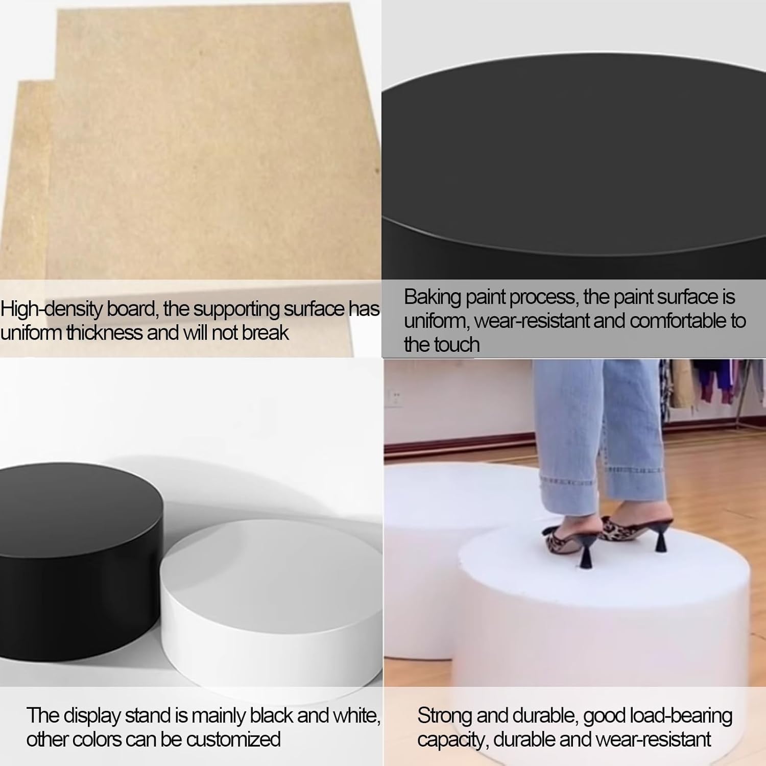 Round Display Pedestal Stand for Wedding and Home Events