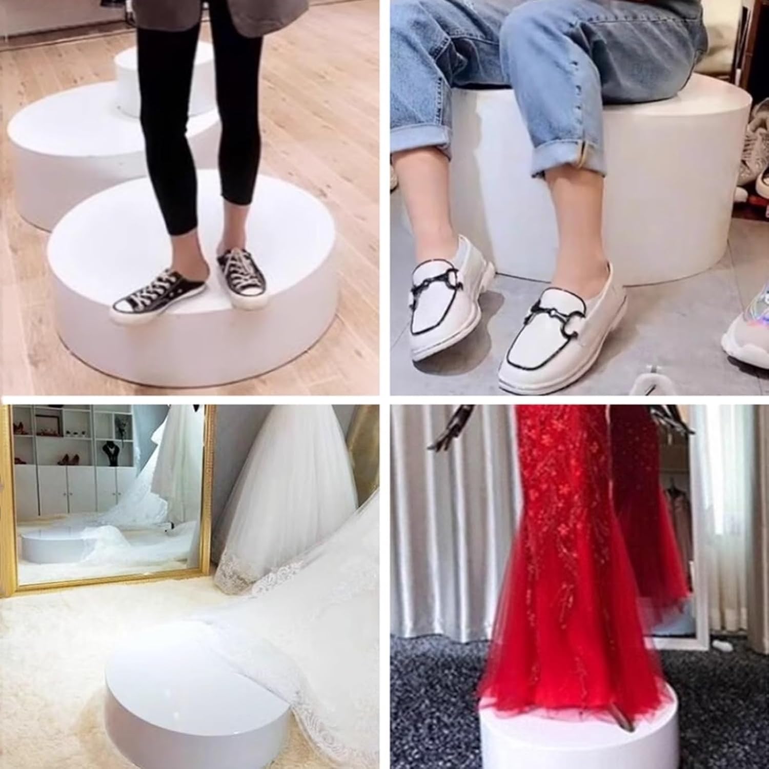 Round Display Pedestal Stand for Wedding and Event Decor