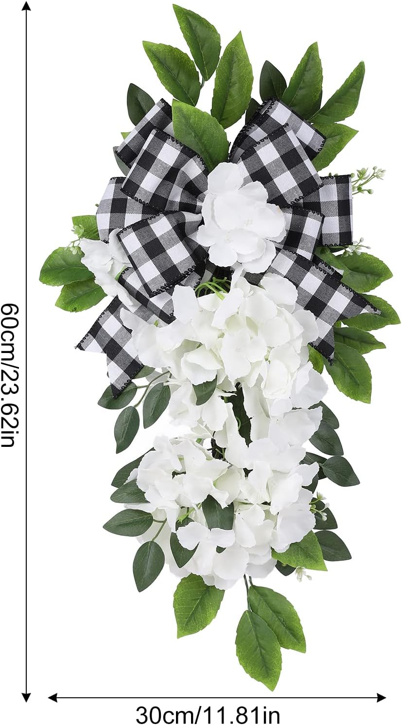 Ochine Artificial Teardrop Wreath Spring Summer