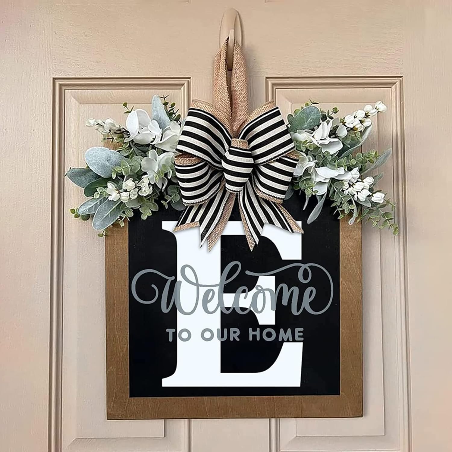 Personalized Initial Wreath for Front Door