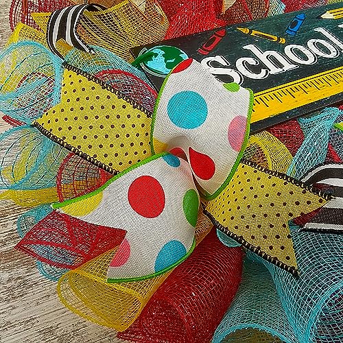 Teacher Present School Days Wreath Decor