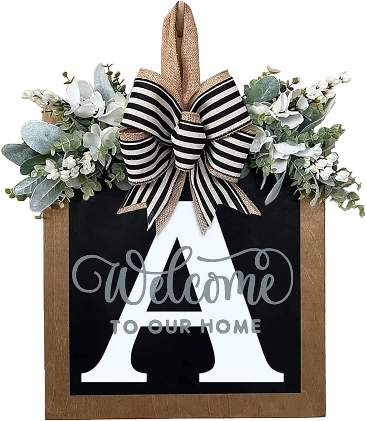 Personalized Initial Wreath for Front Door
