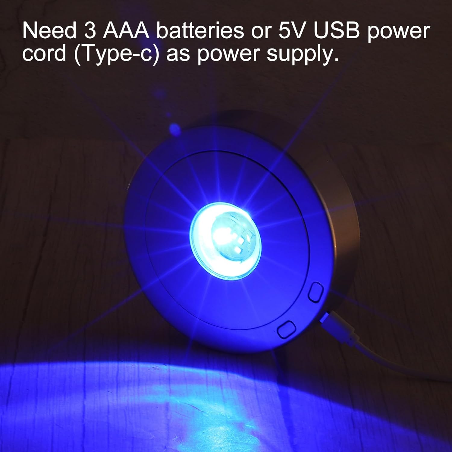 PATIKIL 45 x 35 Rotating Display Stand with LED Light