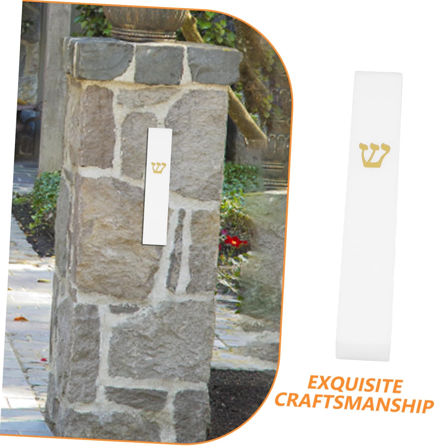 OHPHCALL Elegant Resin Mezuzah Door Decoration