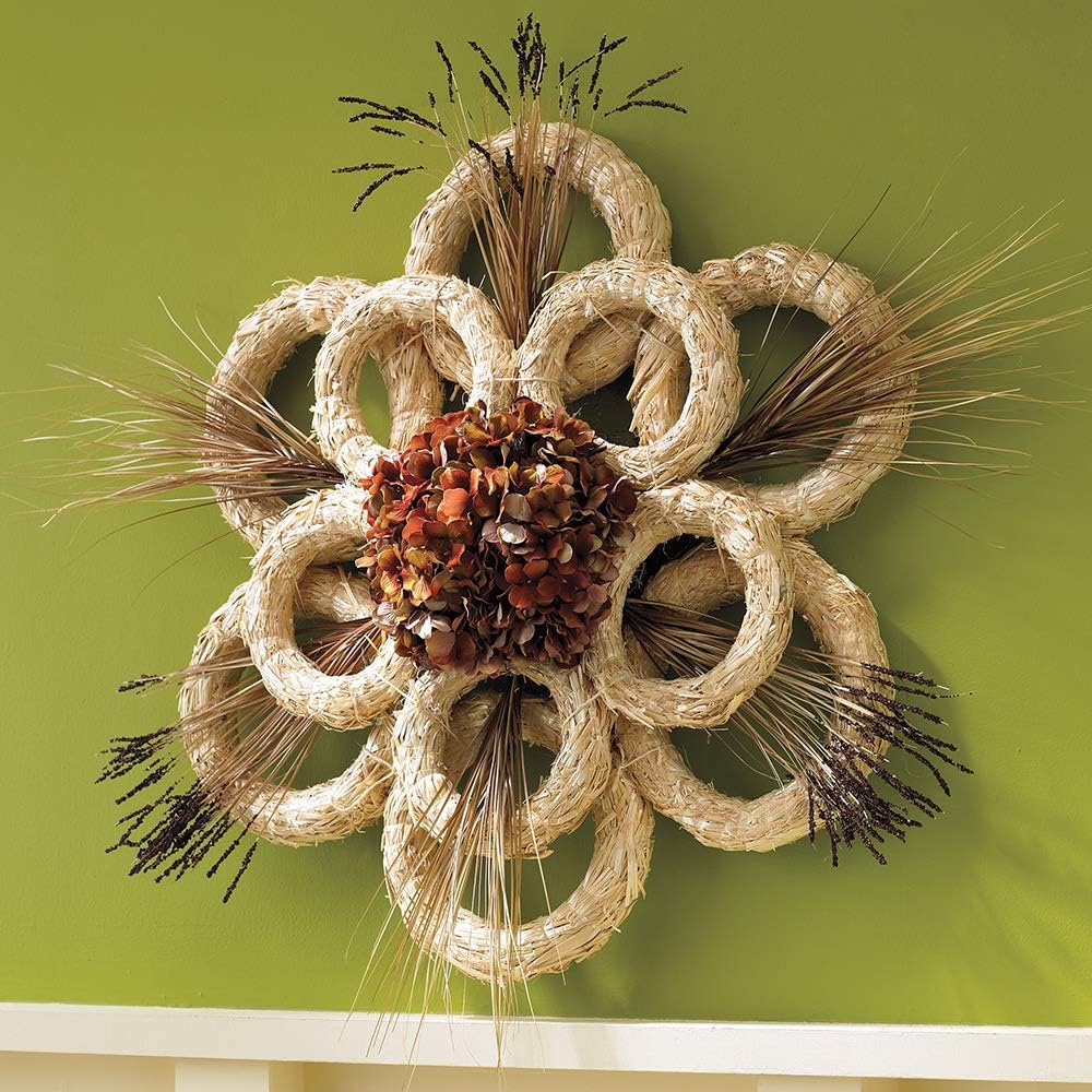 FloraCraft 12 Inch Natural Straw Wreath