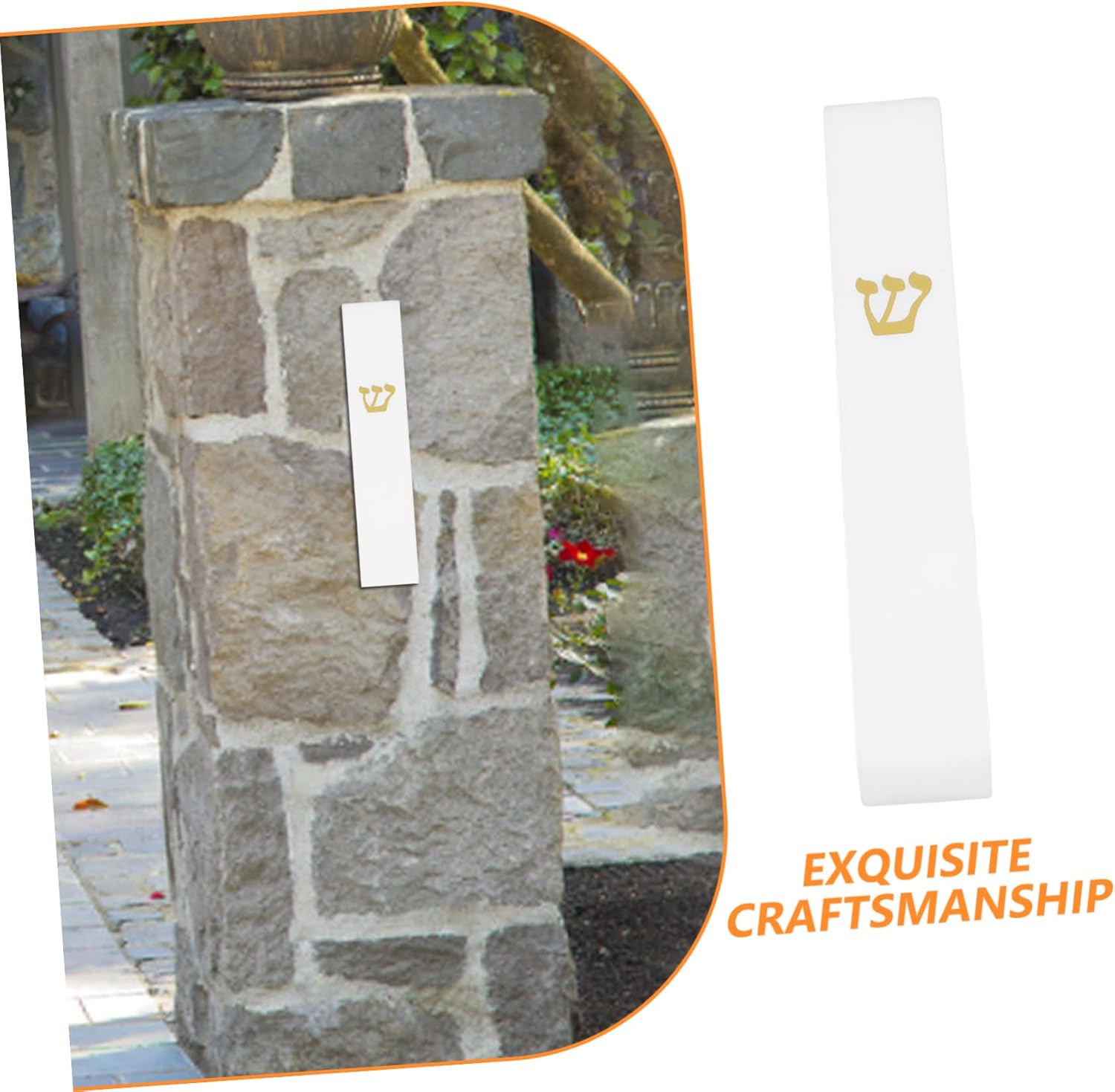 Retro Mezuzah Resin Door Decor for Home Blessings