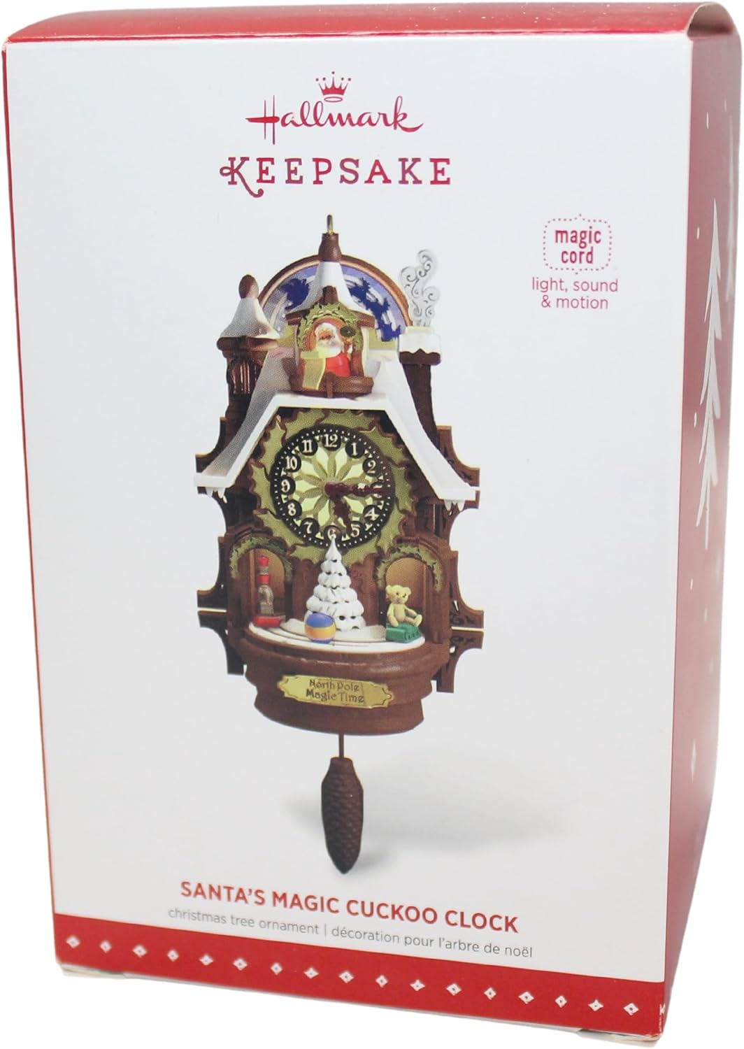 Hallmark Santas Magic Cuckoo Clock Ornament QGO1367