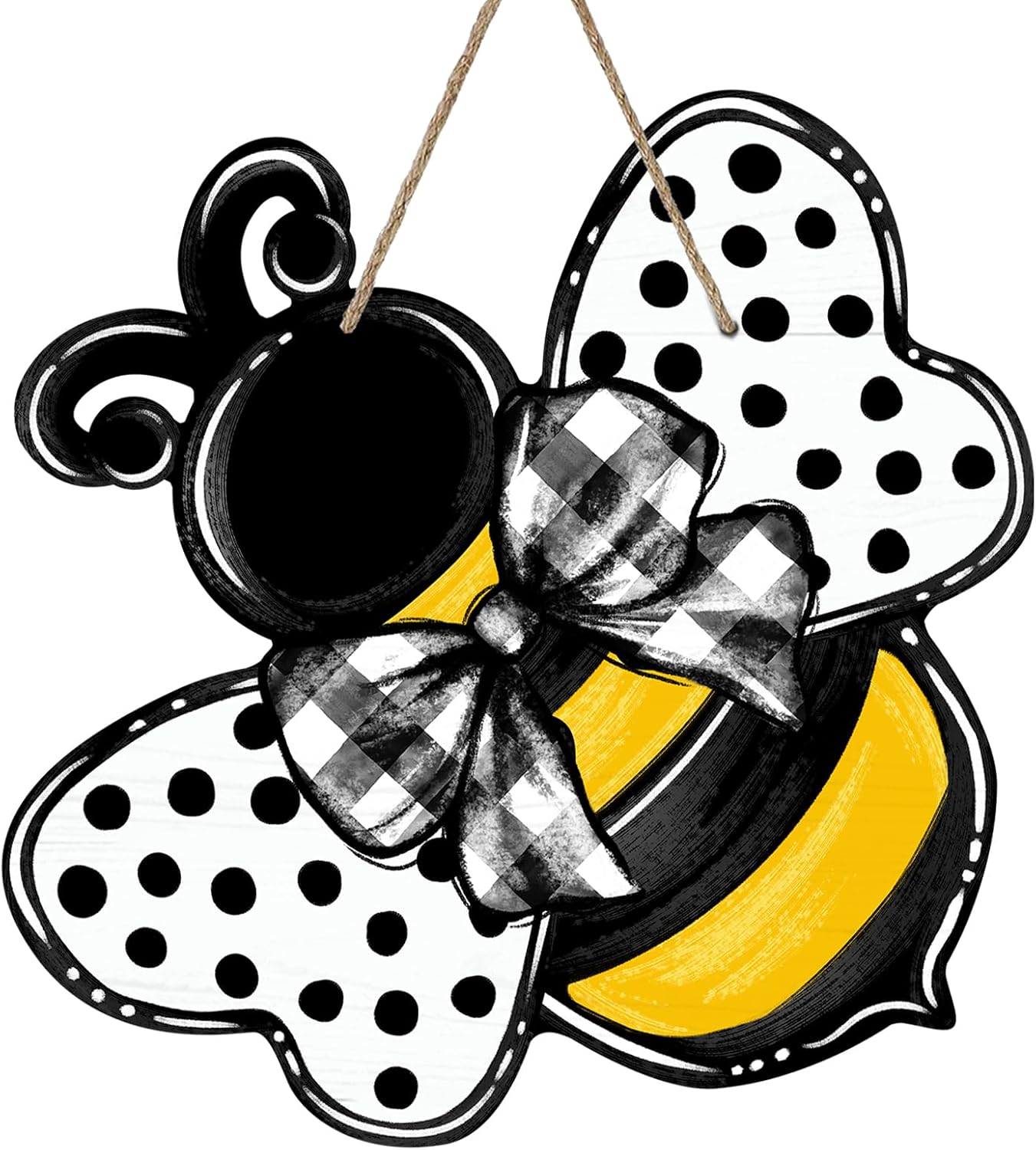 Deroro Bumble Bee Front Door Wreath Decor