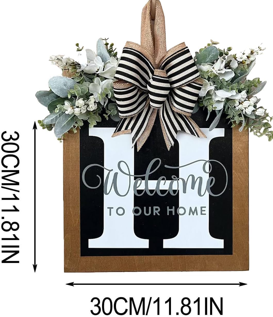 Customizable Family Name Wreath for Front Door