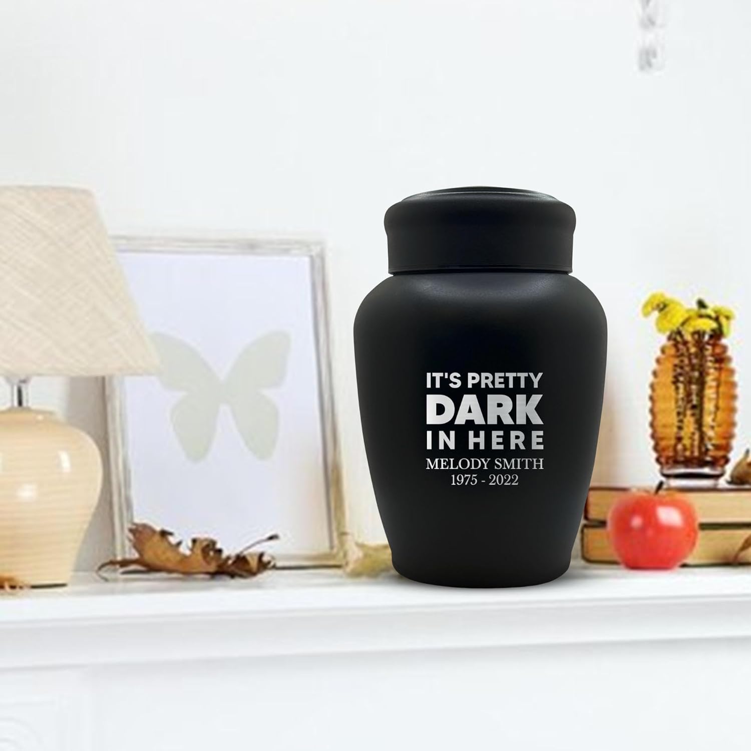 Personalized Gaming Cremation Urn with Name and Funny Design