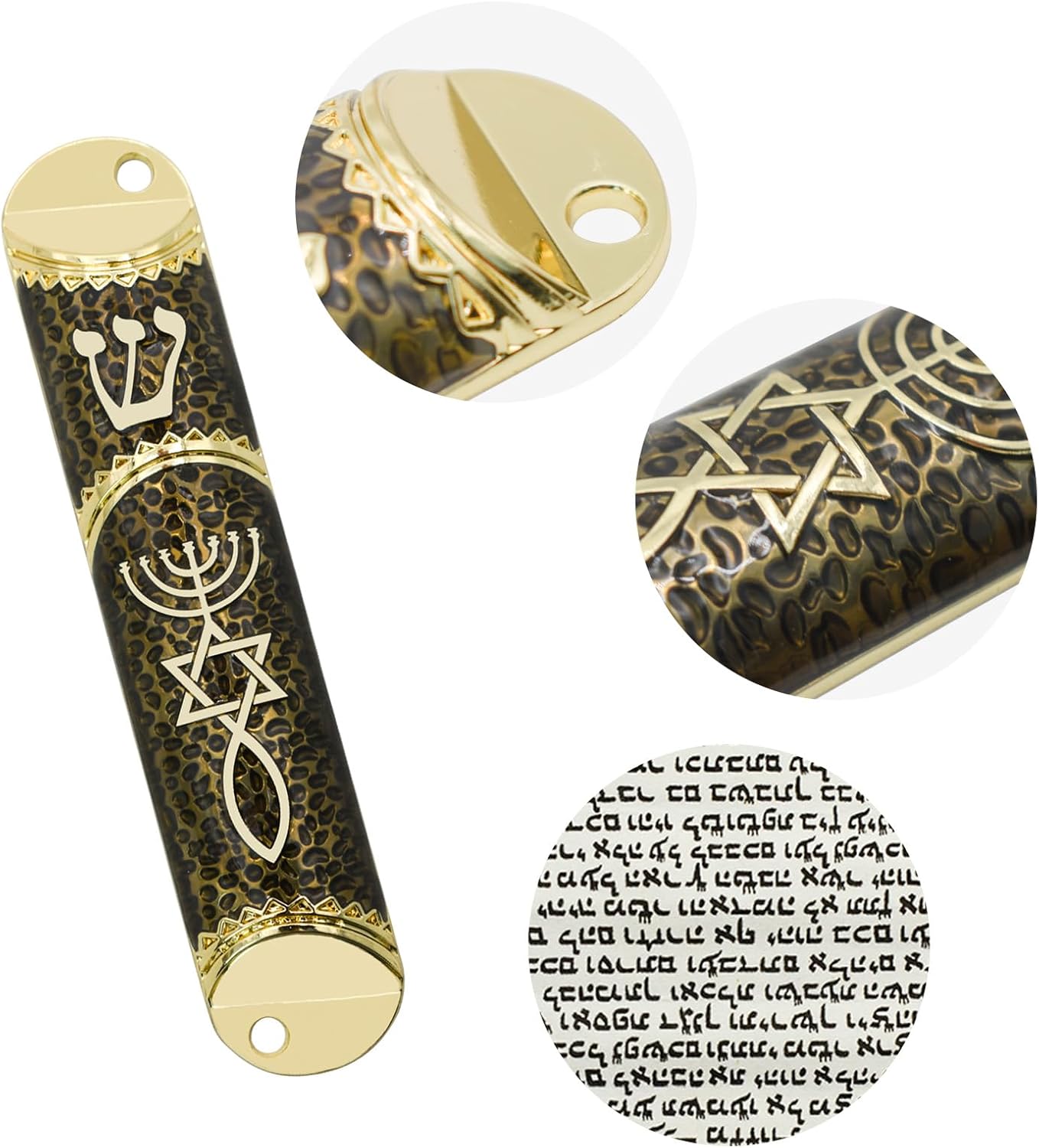 MrMrKura Mezuzah Scroll Door Ornament Black