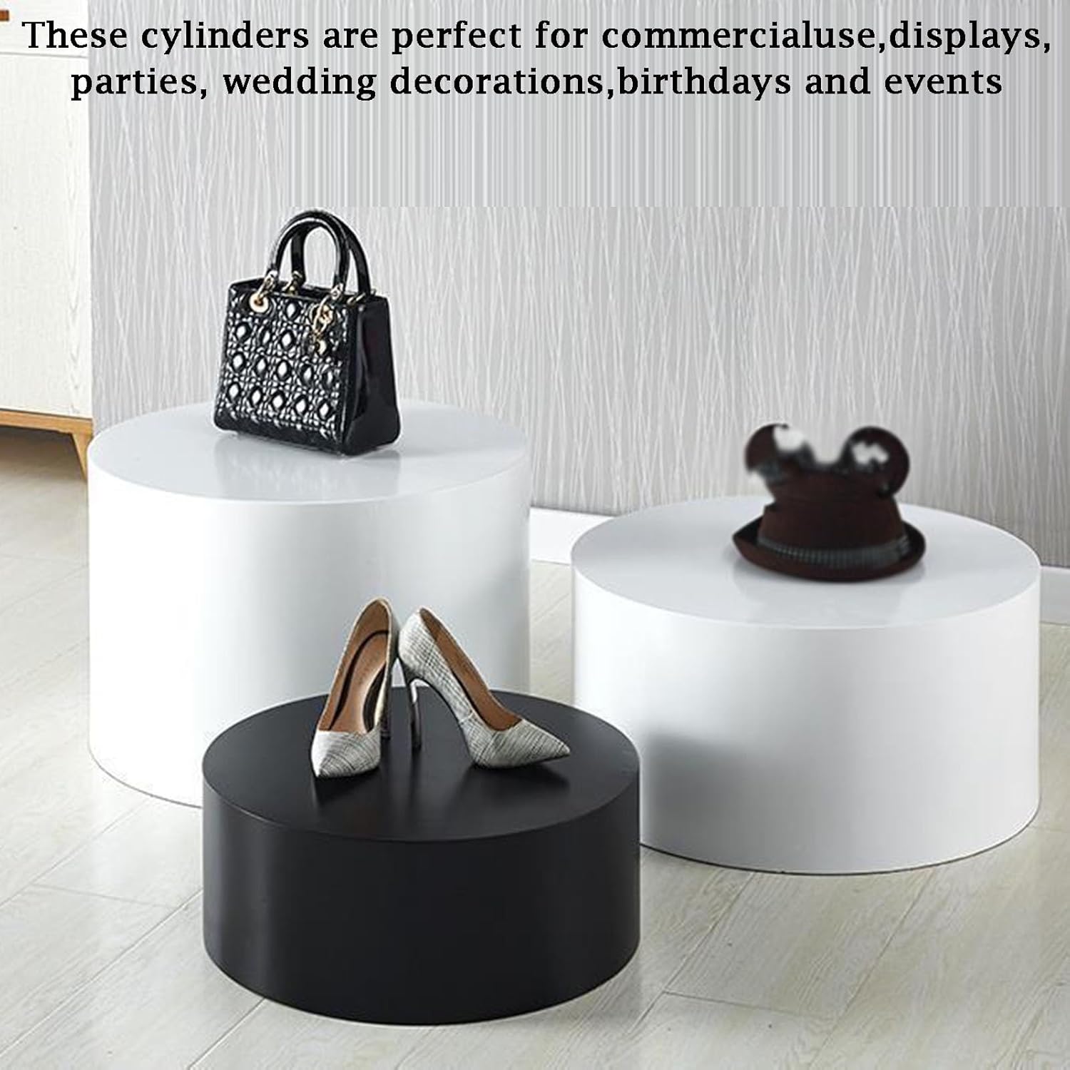 Round Mannequin Display Pedestal Stand for Clothing Store