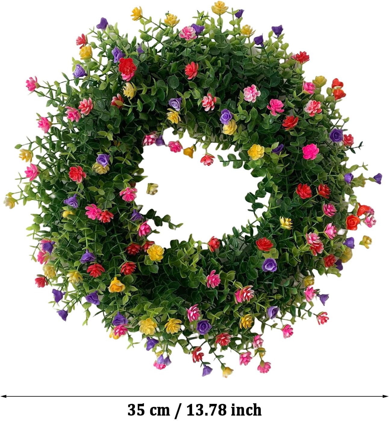 Cakina Valentine Front Door Color Wreath