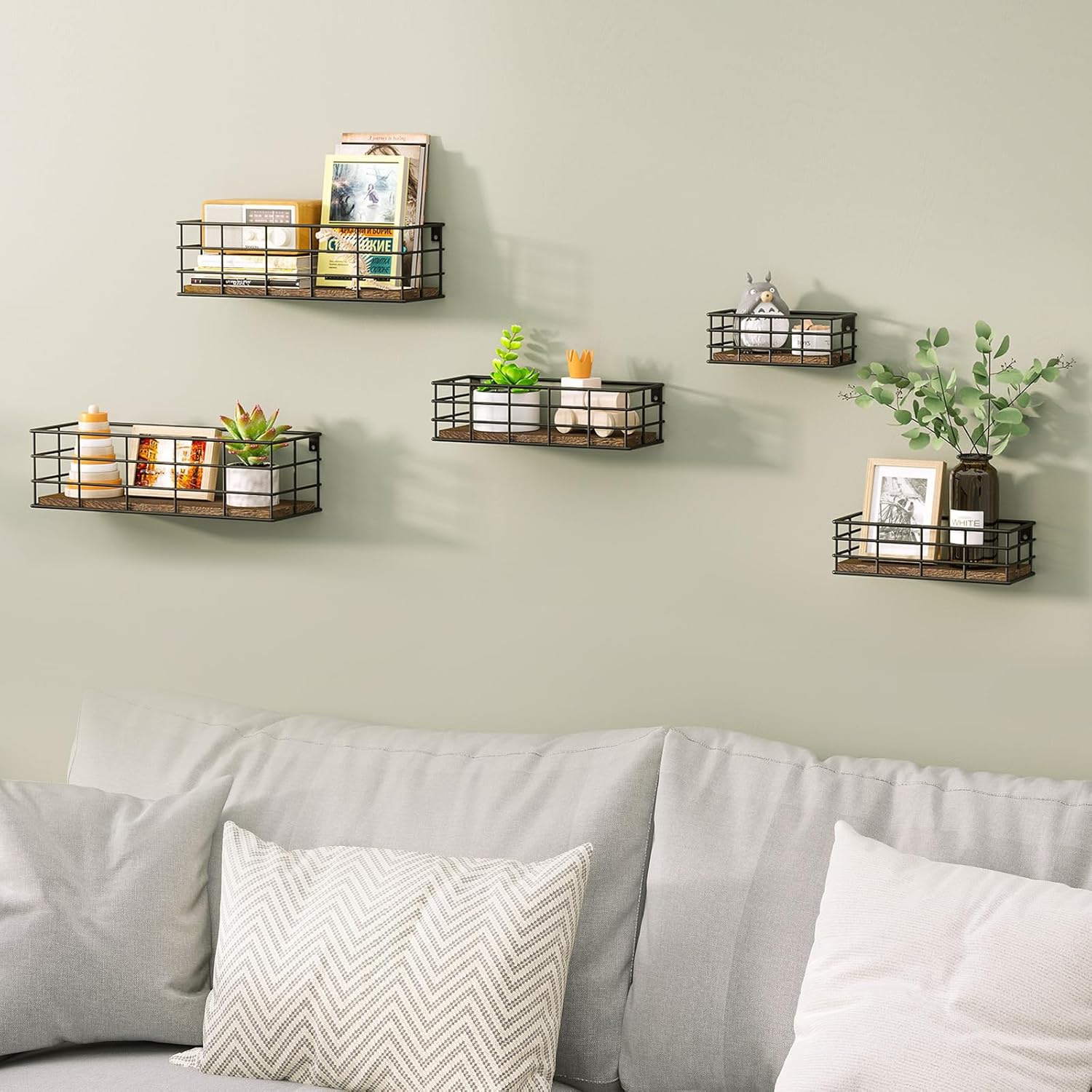 Fixwal Floating Shelves Set for Wall Storage